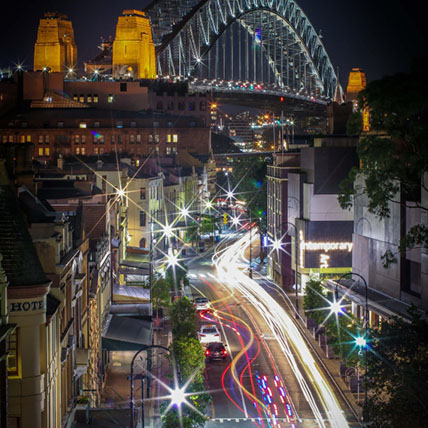 George st and the bridge Sydney